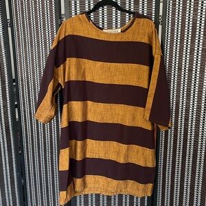 Ace&Jig Brown Stripe Shift, L, EUC
